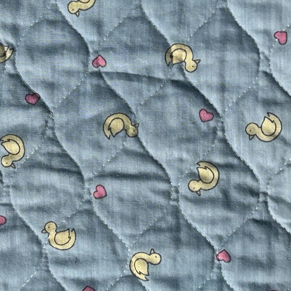 Vintage Daisy Kingdom‎ Goose Bear Ducks Baby Blanket Quilted 35"x41" Cottage 90s - Picture 3 of 10
